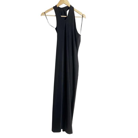Hansen & Gretel Suvari Black One Shoulder Cut Out Jersey Midi Dress Size Large - Picture 5 of 13